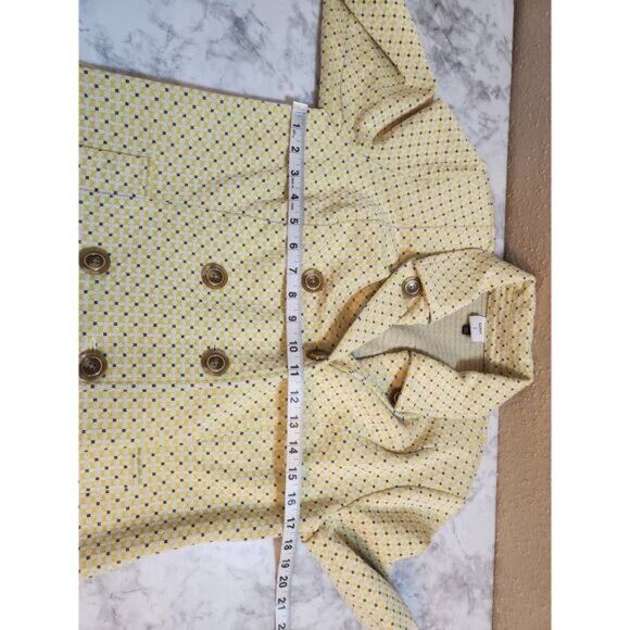 CAbi‎ Women's Yellow Hobnob Topper Jacket Size S - Picture 5 of 6